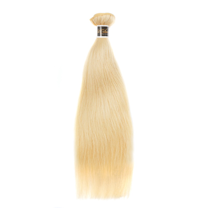 Vrigin Honey Blonde #613 Color Straight Human Hair Bundles 